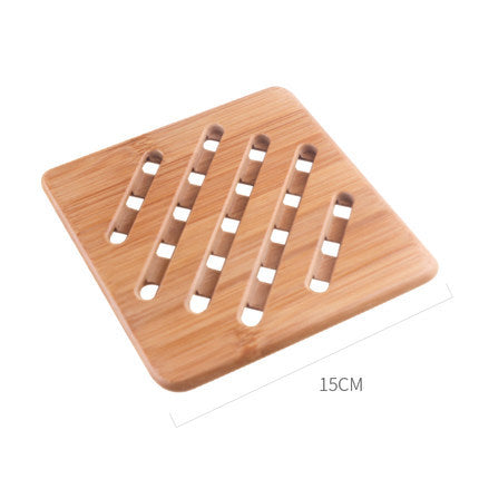 Bamboo Dining Table Mats | Heat-Resistant Trivets & Placemats Set — Eco-Friendly Non-Slip Table Protectors